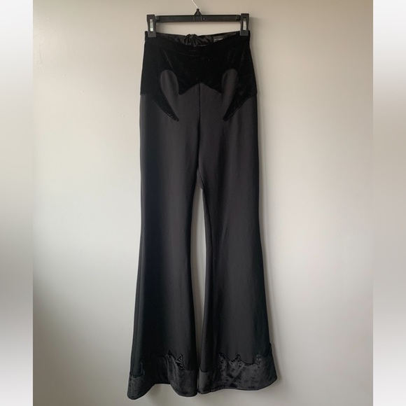 Luciana Balderrama So Fierce Western Flare Black Pants Sz 2 - Picture 1 of 5